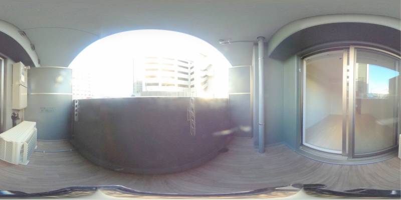 パノラマ画像バルコニー