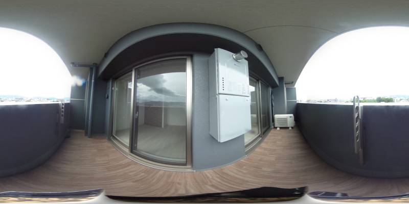 パノラマ画像バルコニー