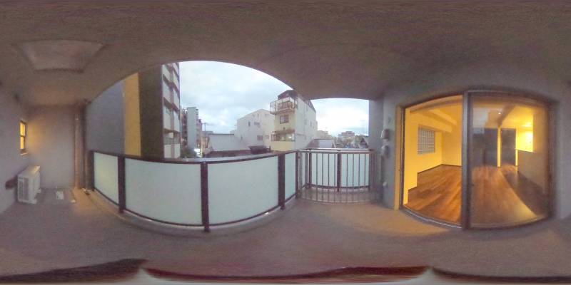 パノラマ画像バルコニー