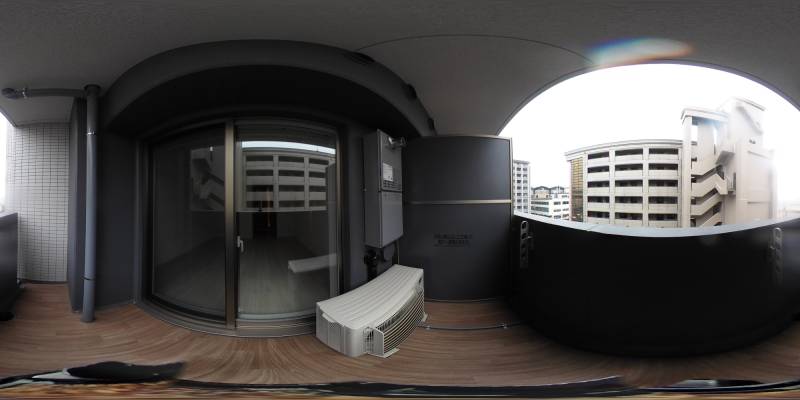 パノラマ画像バルコニー