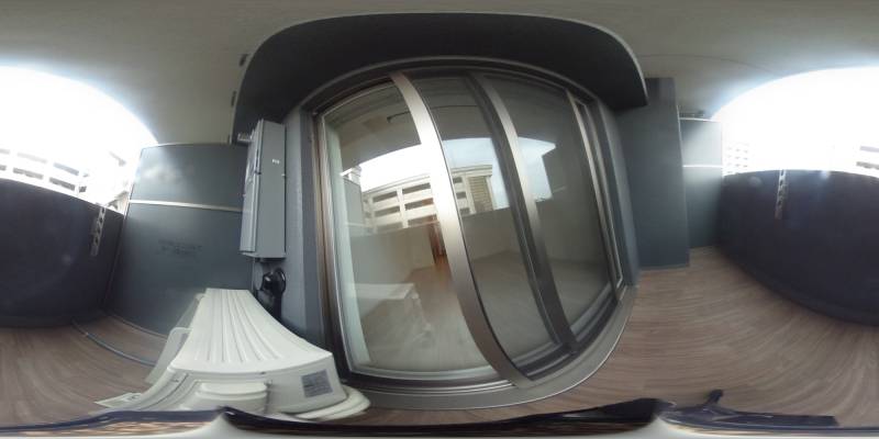 パノラマ画像バルコニー