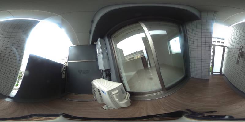 パノラマ画像バルコニー