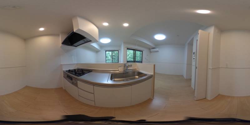 パノラマ画像キッチン