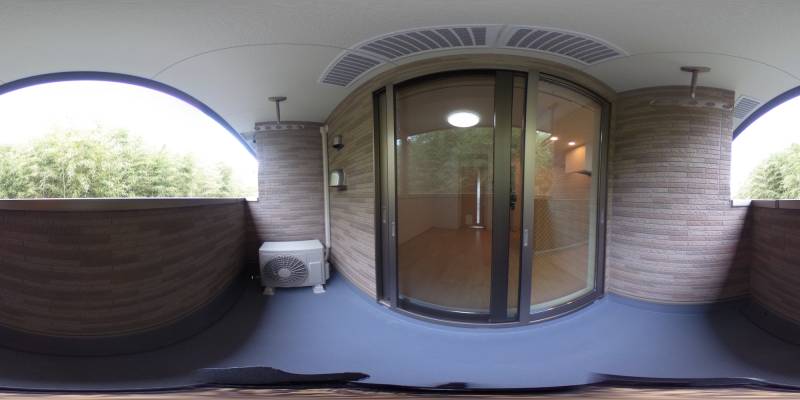 パノラマ画像バルコニー