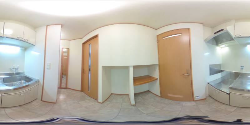 パノラマ画像キッチン