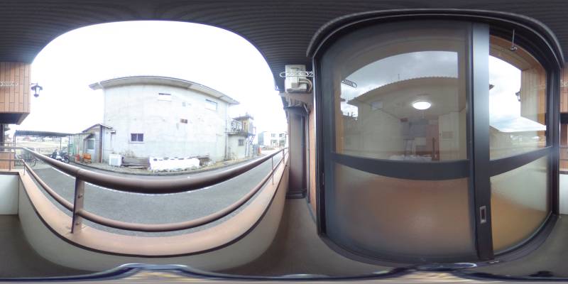 パノラマ画像バルコニー