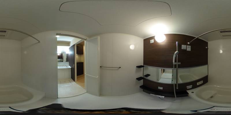 パノラマ画像バスルーム