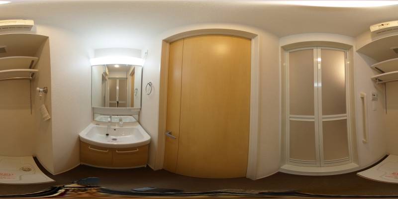 パノラマ画像洗面所