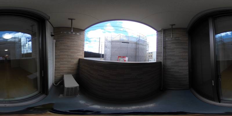 パノラマ画像バルコニー