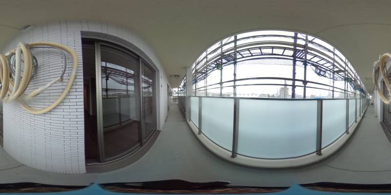 パノラマ画像バルコニー