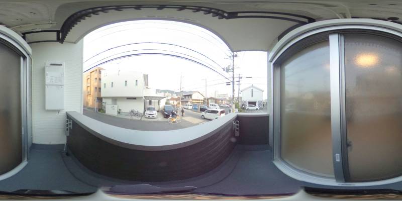 パノラマ画像バルコニー