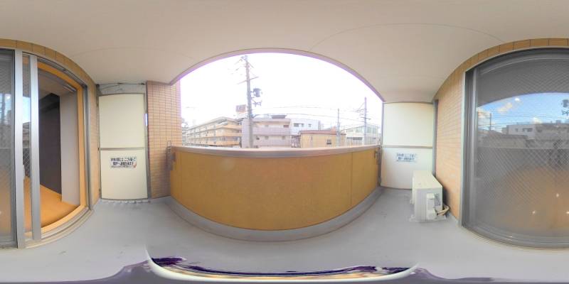 パノラマ画像バルコニー
