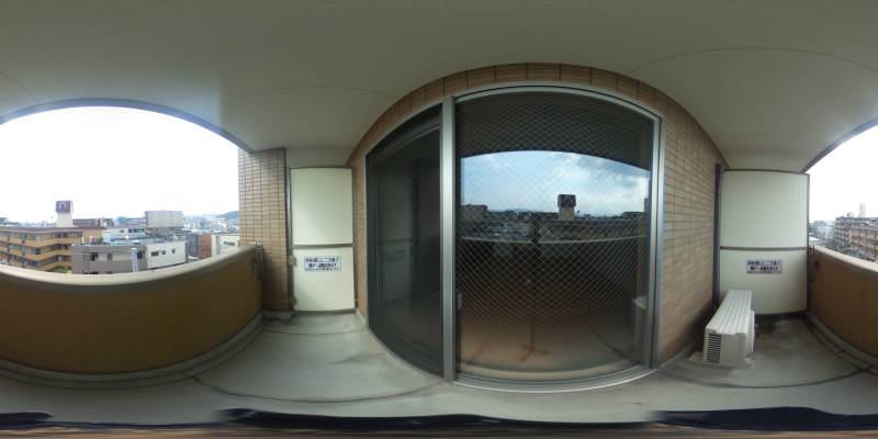 パノラマ画像バルコニー