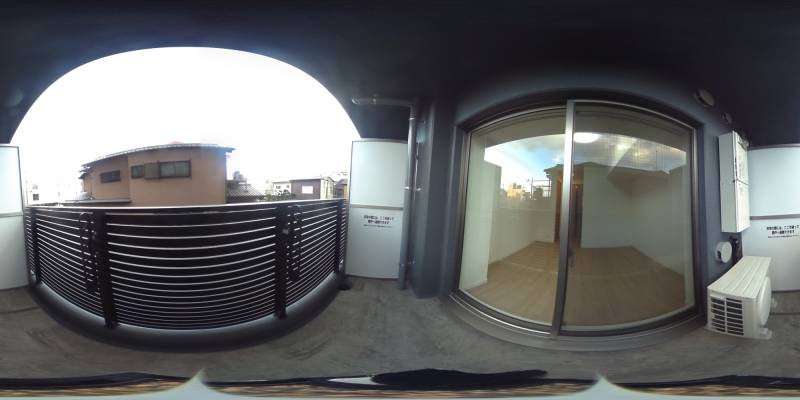 パノラマ画像バルコニー