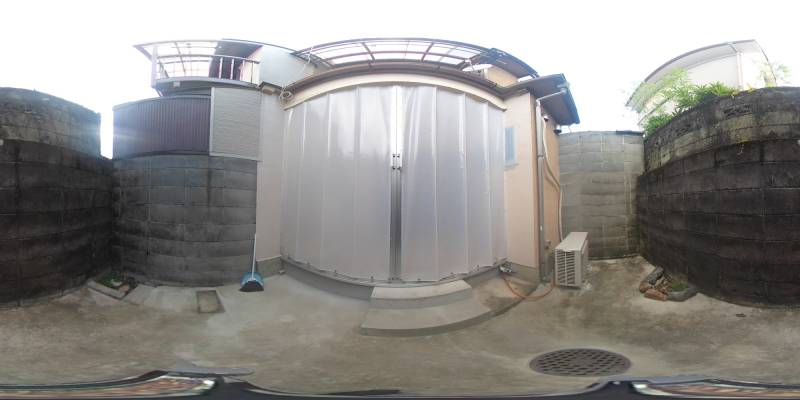 パノラマ画像庭