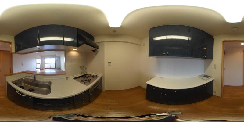 パノラマ画像キッチン