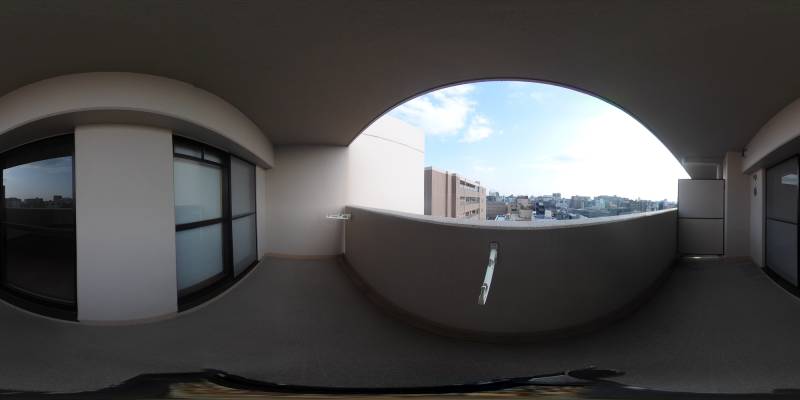 パノラマ画像バルコニー