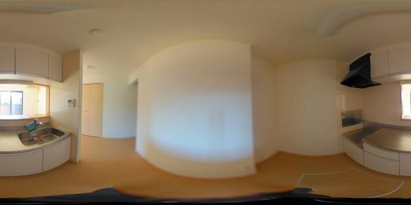 パノラマ画像キッチン