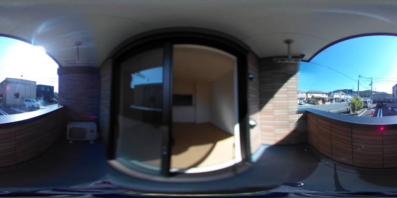 パノラマ画像バルコニー