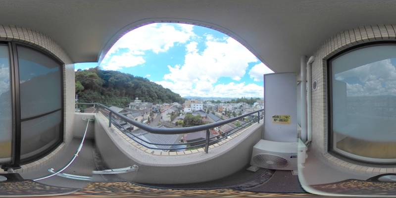 パノラマ画像バルコニー
