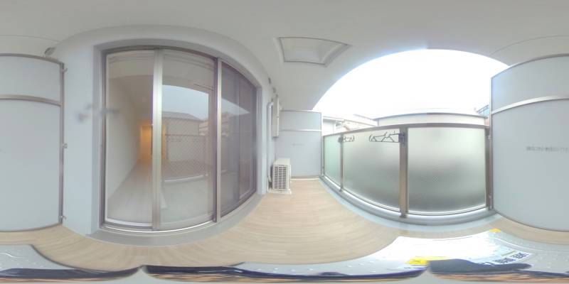 パノラマ画像バルコニー