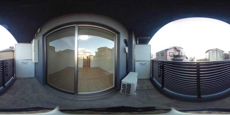 パノラマ画像バルコニー