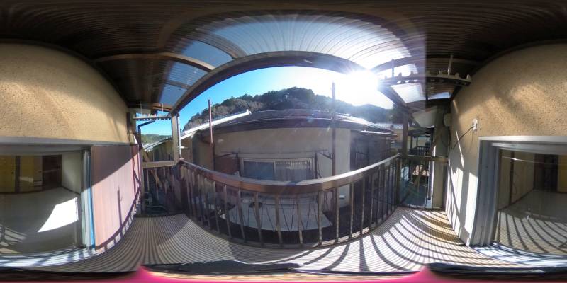 パノラマ画像バルコニー