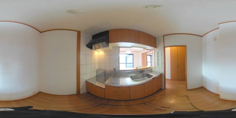 パノラマ画像キッチン