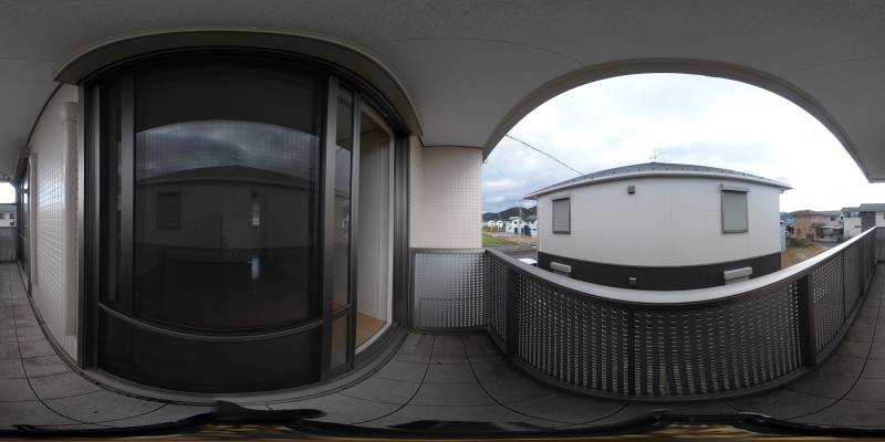 パノラマ画像バルコニー