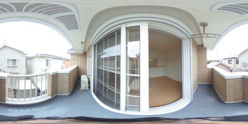 パノラマ画像バルコニー