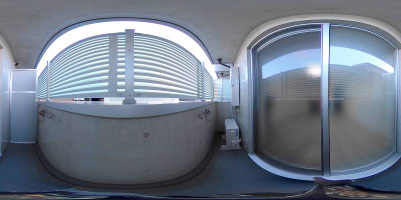 パノラマ画像バルコニー