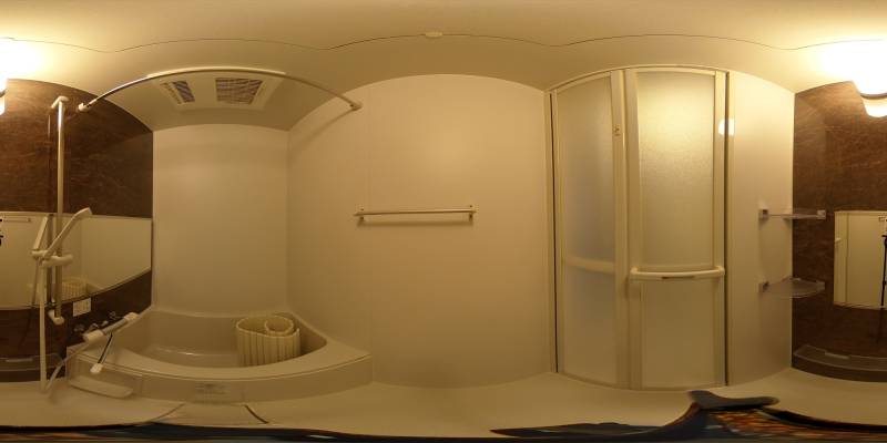 パノラマ画像バスルーム