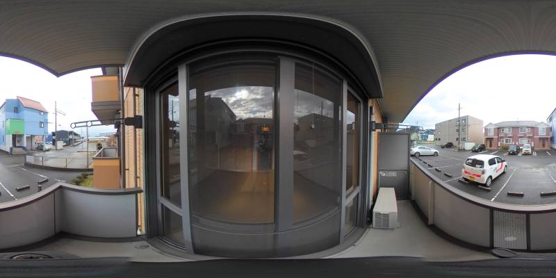 パノラマ画像バルコニー