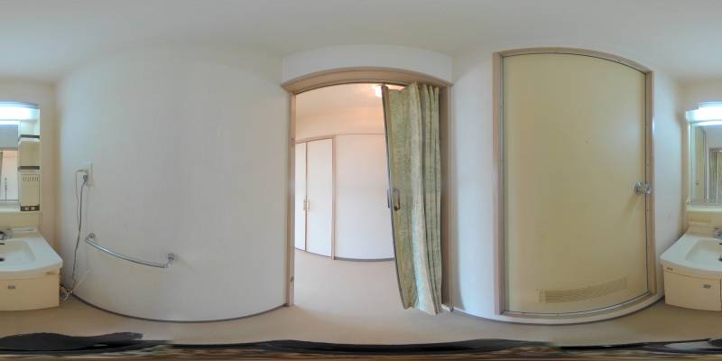 パノラマ画像洗面所