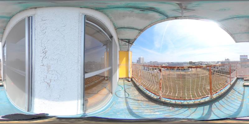 パノラマ画像バルコニー