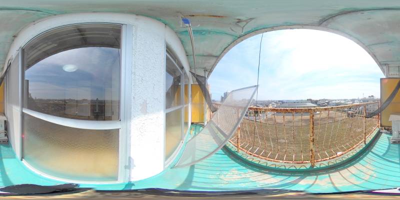 パノラマ画像バルコニー