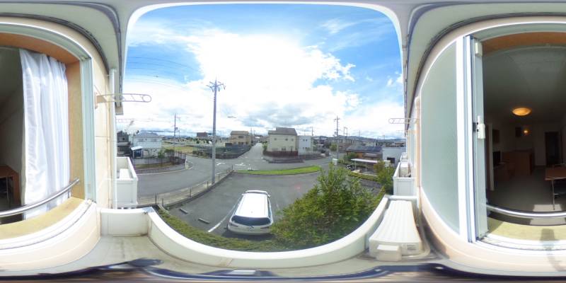 パノラマ画像バルコニー