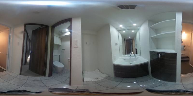 パノラマ画像洗面所