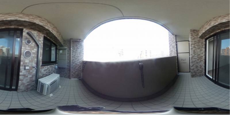 パノラマ画像バルコニー