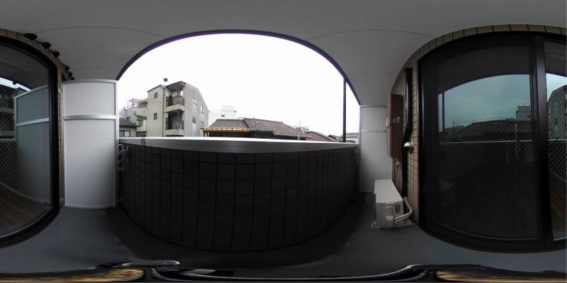 パノラマ画像バルコニー