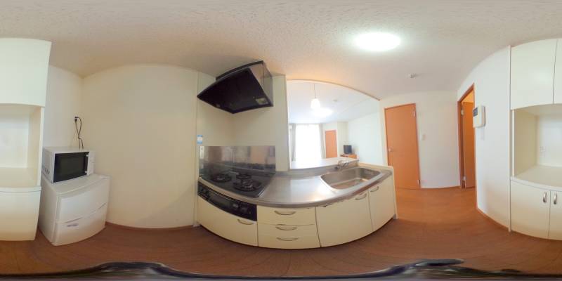 パノラマ画像キッチン