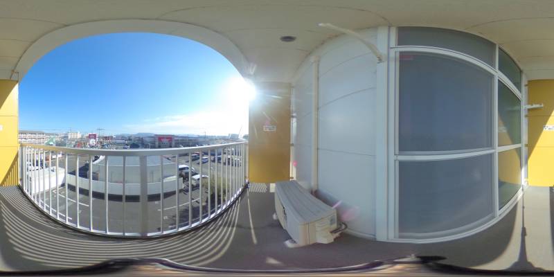 パノラマ画像バルコニー