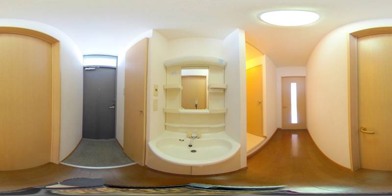 パノラマ画像洗面所