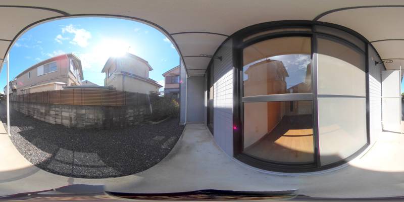 パノラマ画像バルコニー