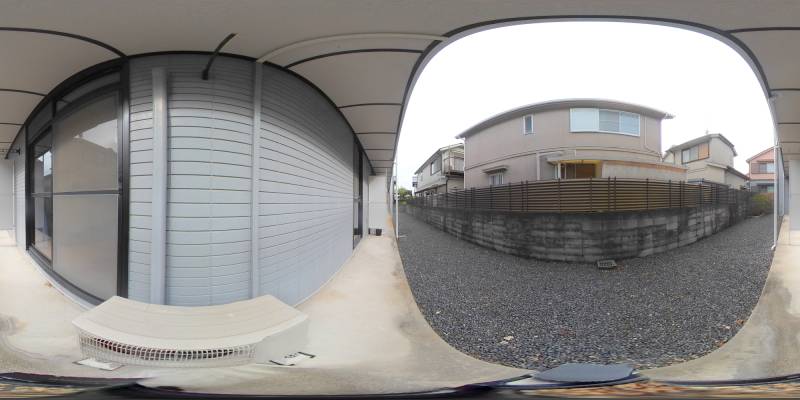 パノラマ画像バルコニー