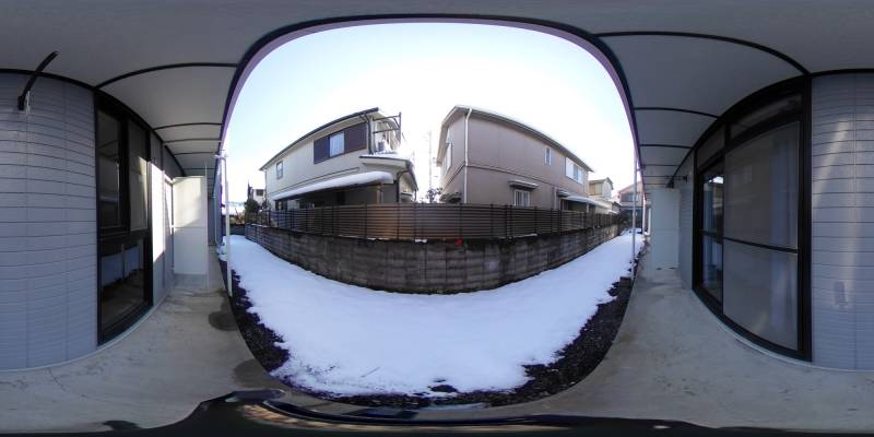 パノラマ画像バルコニー