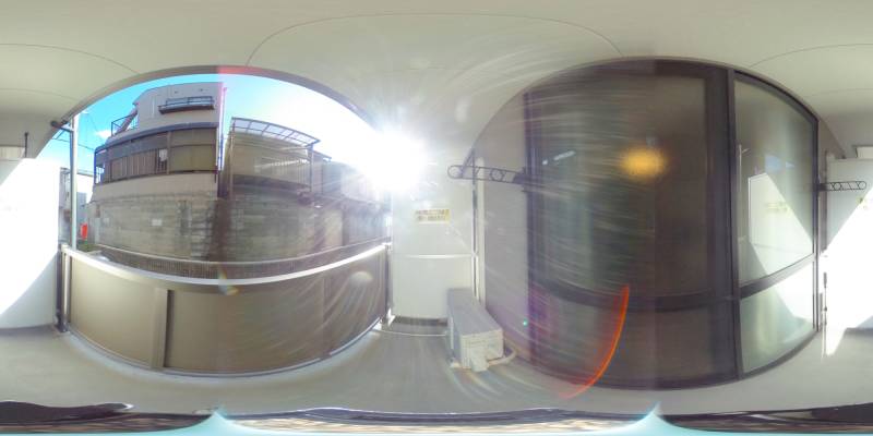 パノラマ画像バルコニー