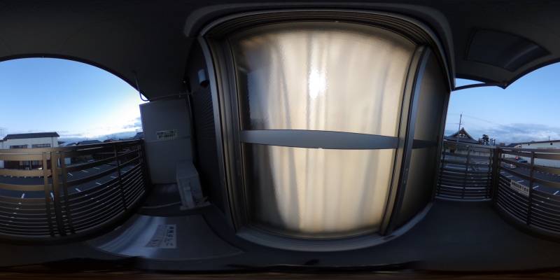 パノラマ画像バルコニー