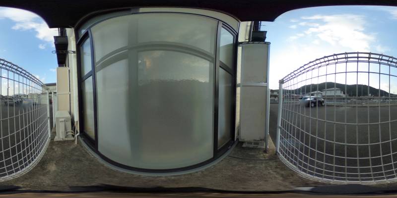 パノラマ画像バルコニー