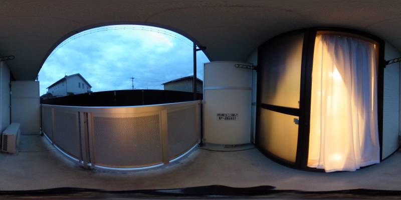 パノラマ画像バルコニー